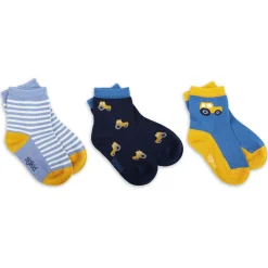 Sigikid Kollektion Gelber Traktor|3 Paar Baby Socken Traktor