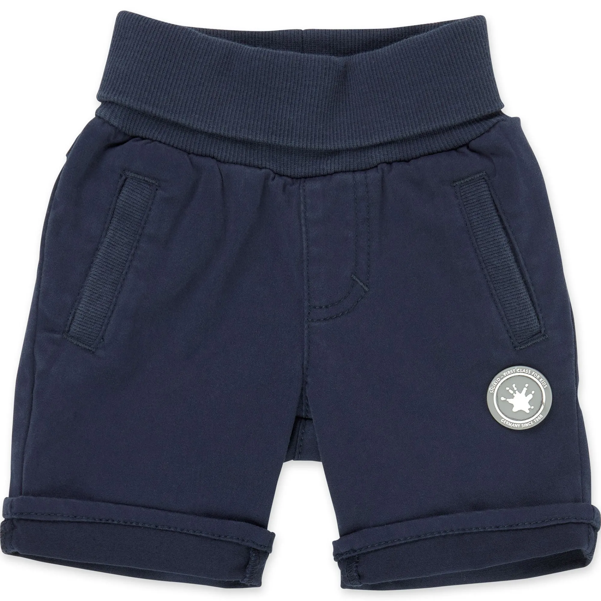 Sigikid Kollektion Gelber Traktor|Baby Gabardine Bermuda In Dunkelblau