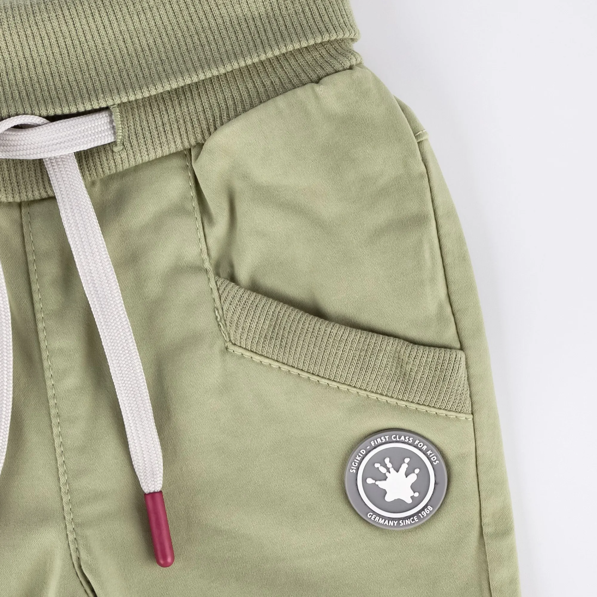 Sigikid Kollektion Happy Crocodile|Baby Gabardine Hose, Grun