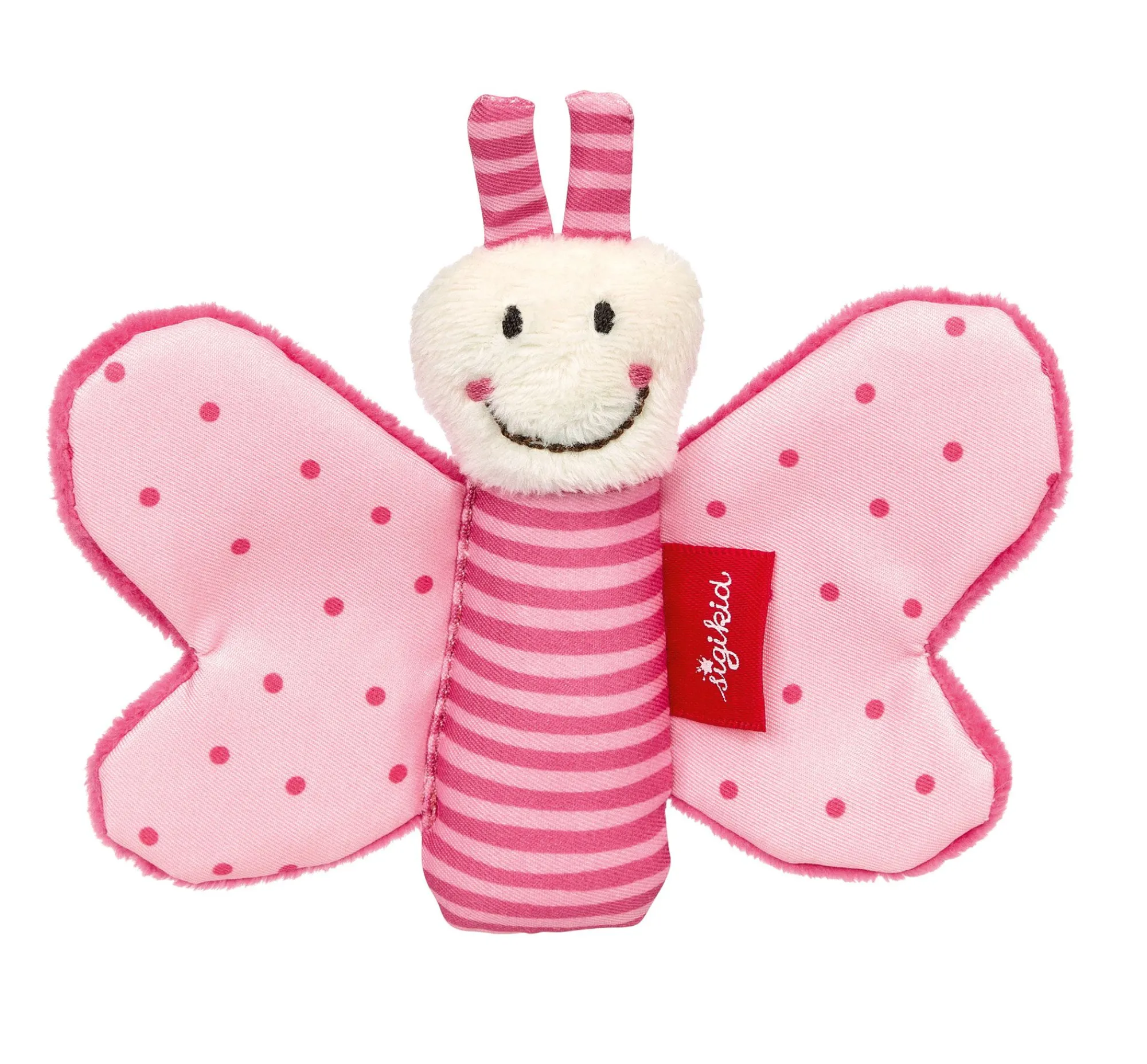 Sigikid Babyspielzeug|Baby Greifling Schmetterling Red Stars