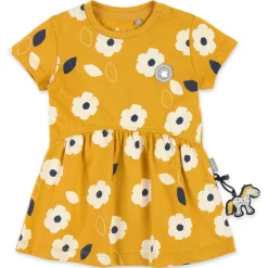 Sigikid Kollektion Tupfen Pony|Baby Kleid Gelb Mit Weisen Blumchen