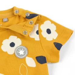Sigikid Kollektion Tupfen Pony|Baby Kleid Gelb Mit Weisen Blumchen