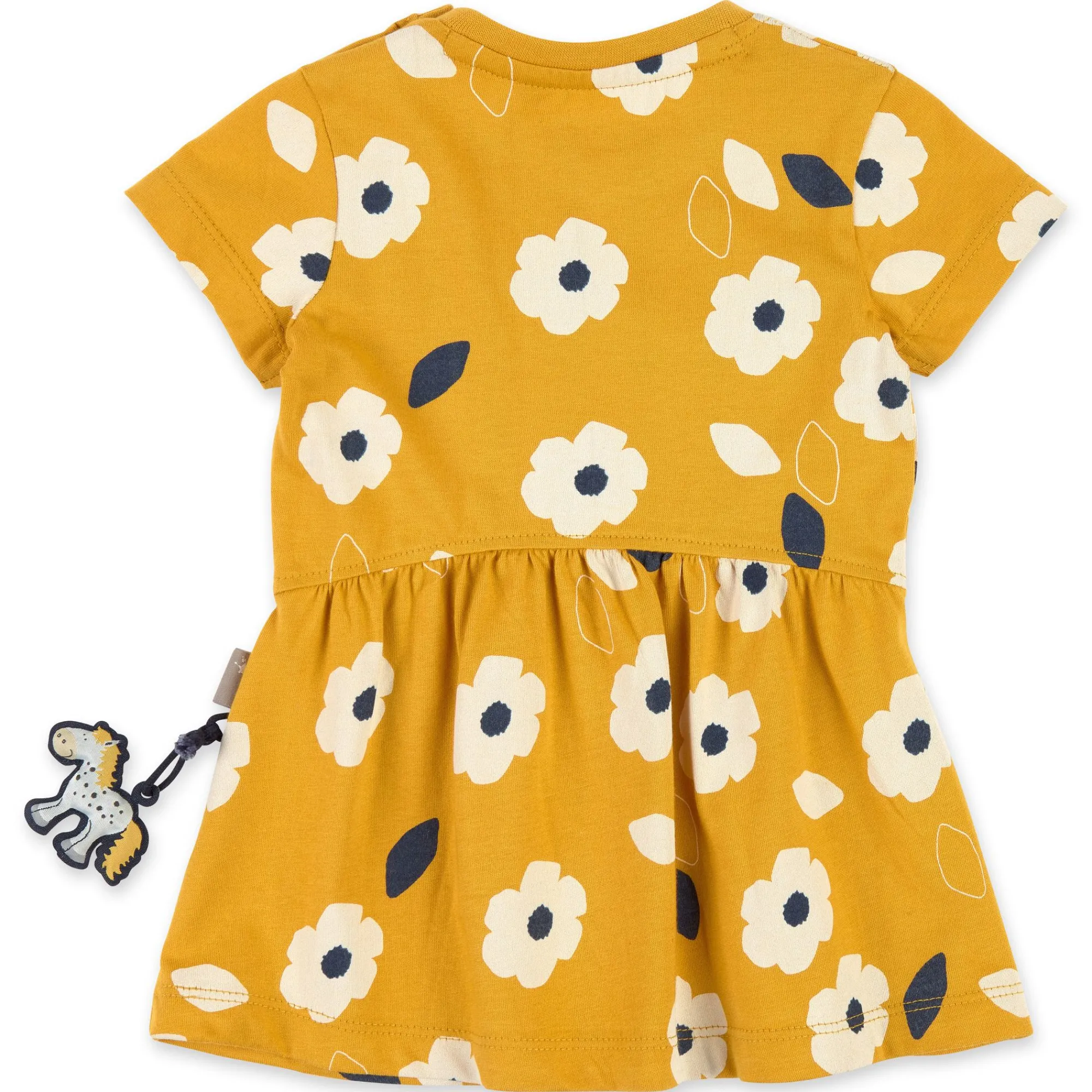 Sigikid Kollektion Tupfen Pony|Baby Kleid Gelb Mit Weisen Blumchen