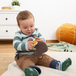 Sigikid Green Spielsachen|Baby Knistergreifling Auto, Green Collection