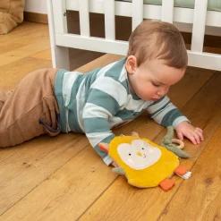 Sigikid Green Spielsachen|Baby Knistergreifling Eule, Green Bio Kollektion