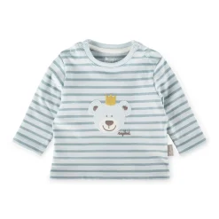 Sigikid Kollektion Newborn|Baby Langarm Ringelshirt Kronchen Bar, Blau