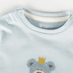 Sigikid Kollektion Newborn|Baby Langarmshirt Kronchen Bar, Blau