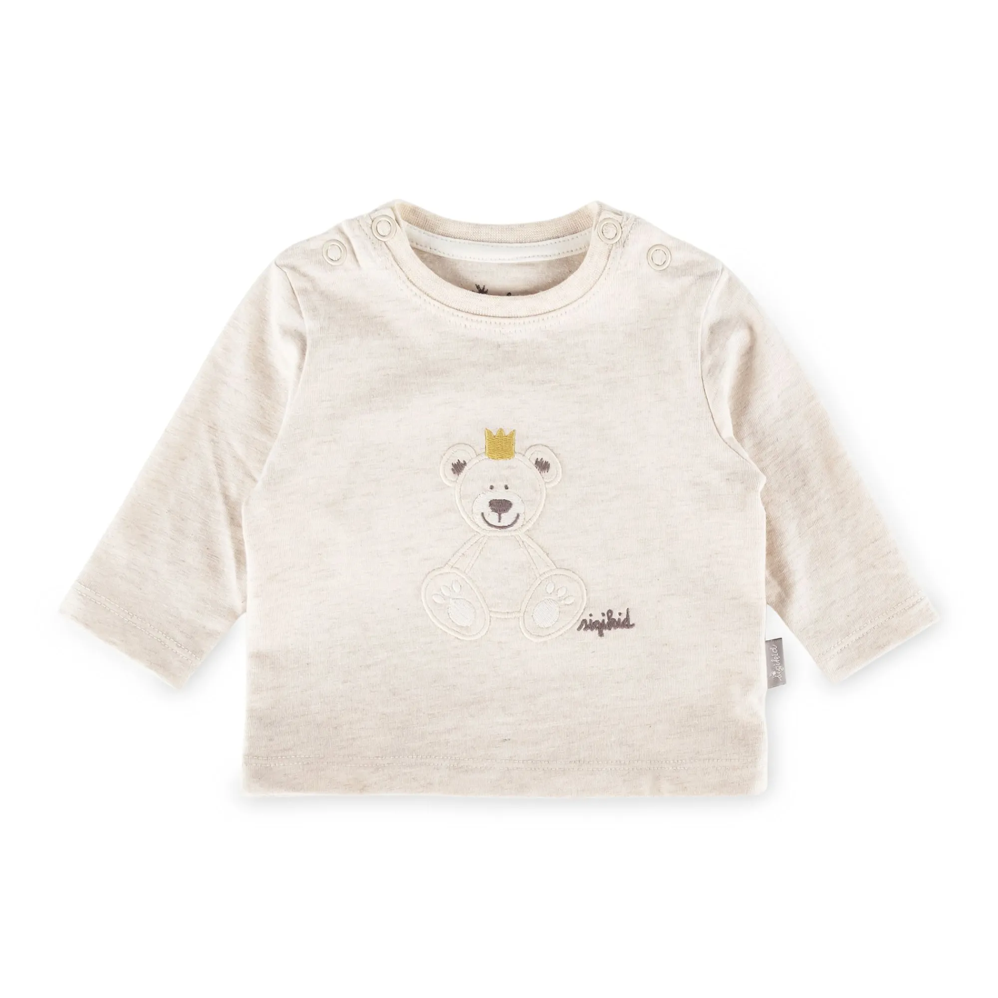 Sigikid Kollektion Newborn|Baby Langarmshirt Kronchen Bar, Beige