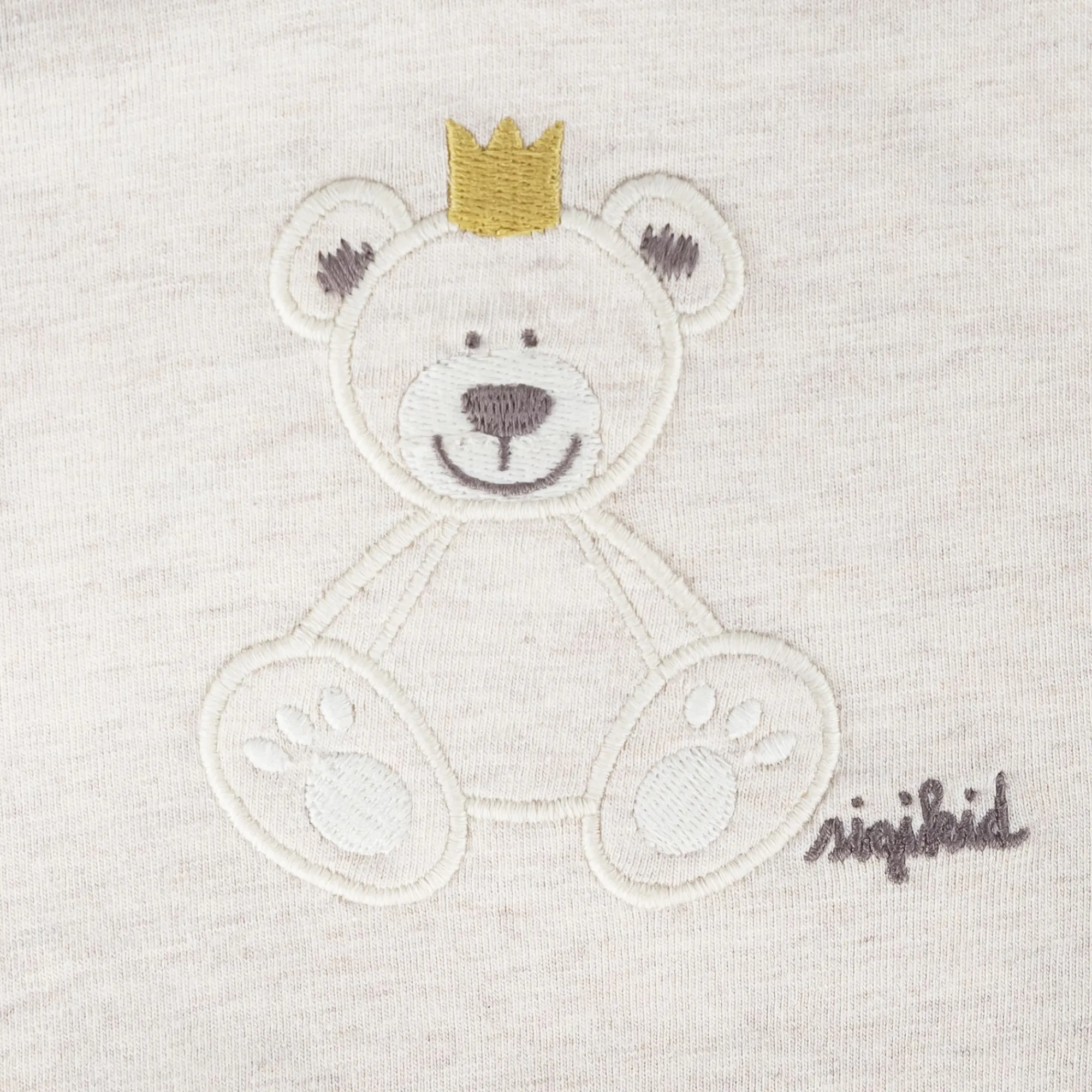 Sigikid Kollektion Newborn|Baby Langarmshirt Kronchen Bar, Beige