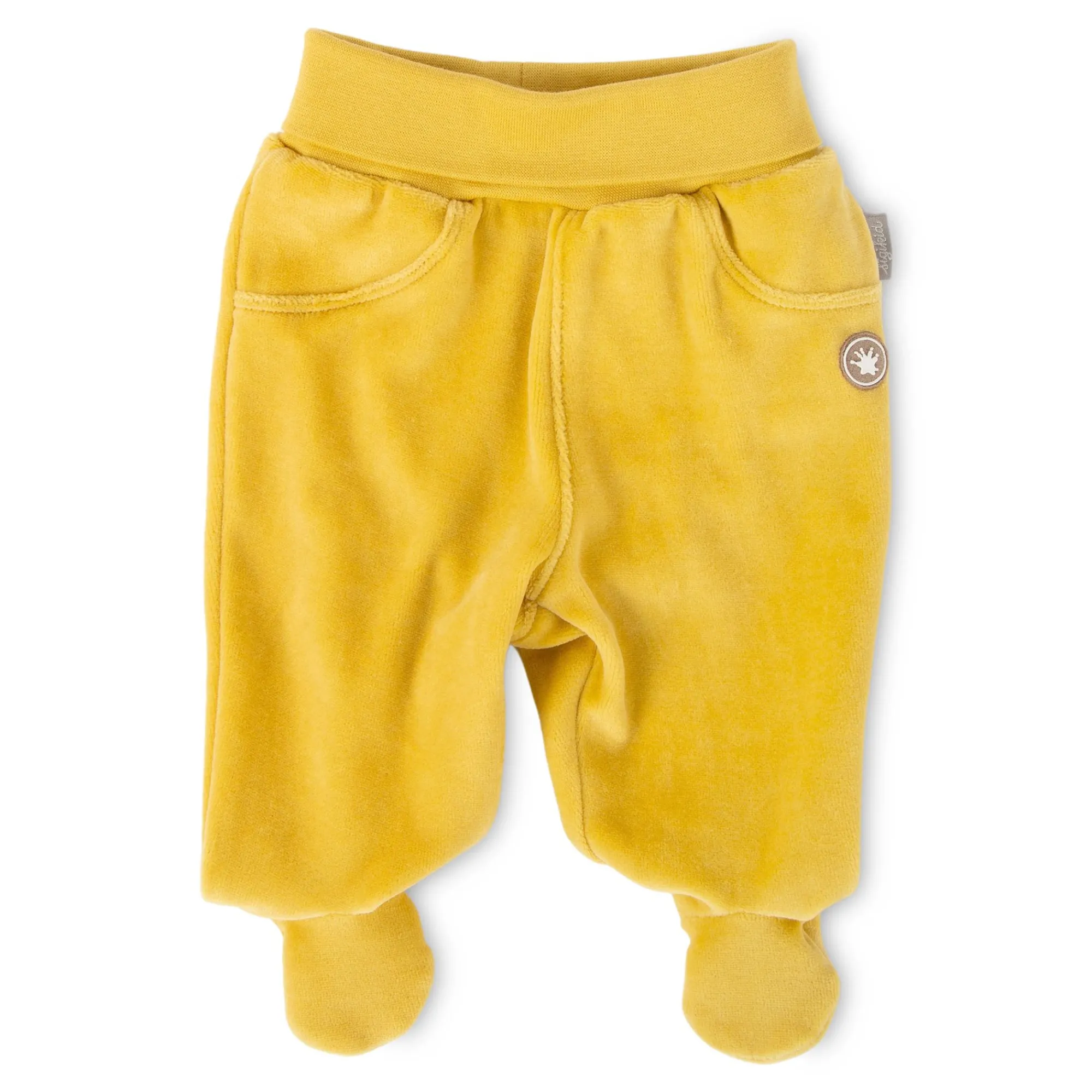 Sigikid Lange Hosen|Baby Nickihose Mit Fuschen, Dunkelgelb