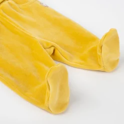 Sigikid Lange Hosen|Baby Nickihose Mit Fuschen, Dunkelgelb