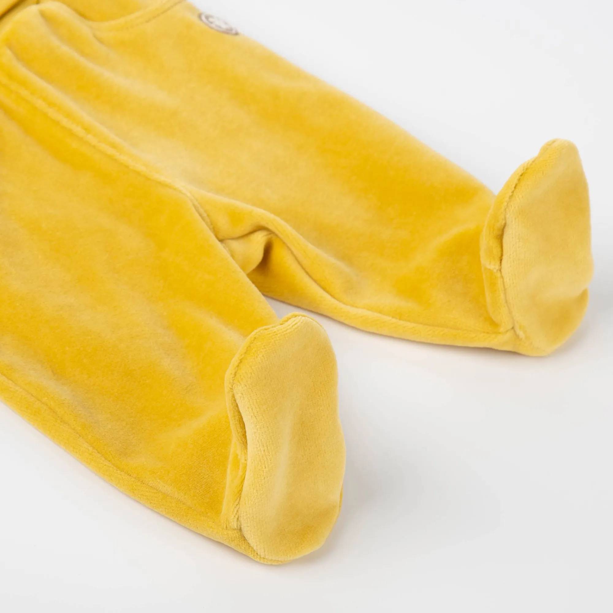 Sigikid Lange Hosen|Baby Nickihose Mit Fuschen, Dunkelgelb