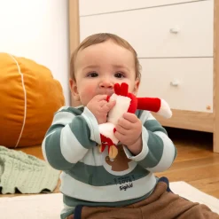 Sigikid Babyspielzeug|Baby Rassel Fuchs, Red Stars