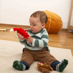 Sigikid Babyspielzeug|Baby Rassel Fuchs, Red Stars