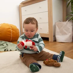 Sigikid Babyspielzeug|Baby Rassel Fuchs, Red Stars