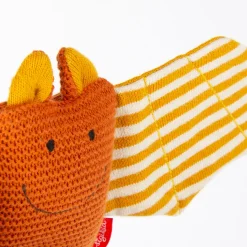 Sigikid Babyspielzeug|Baby Strick-Greifling Fledermaus