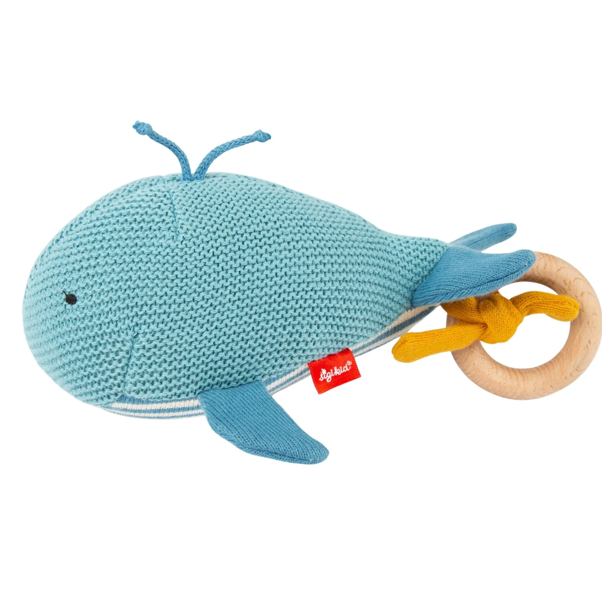 Sigikid Babyspielzeug|Baby Strick-Greifling Wal