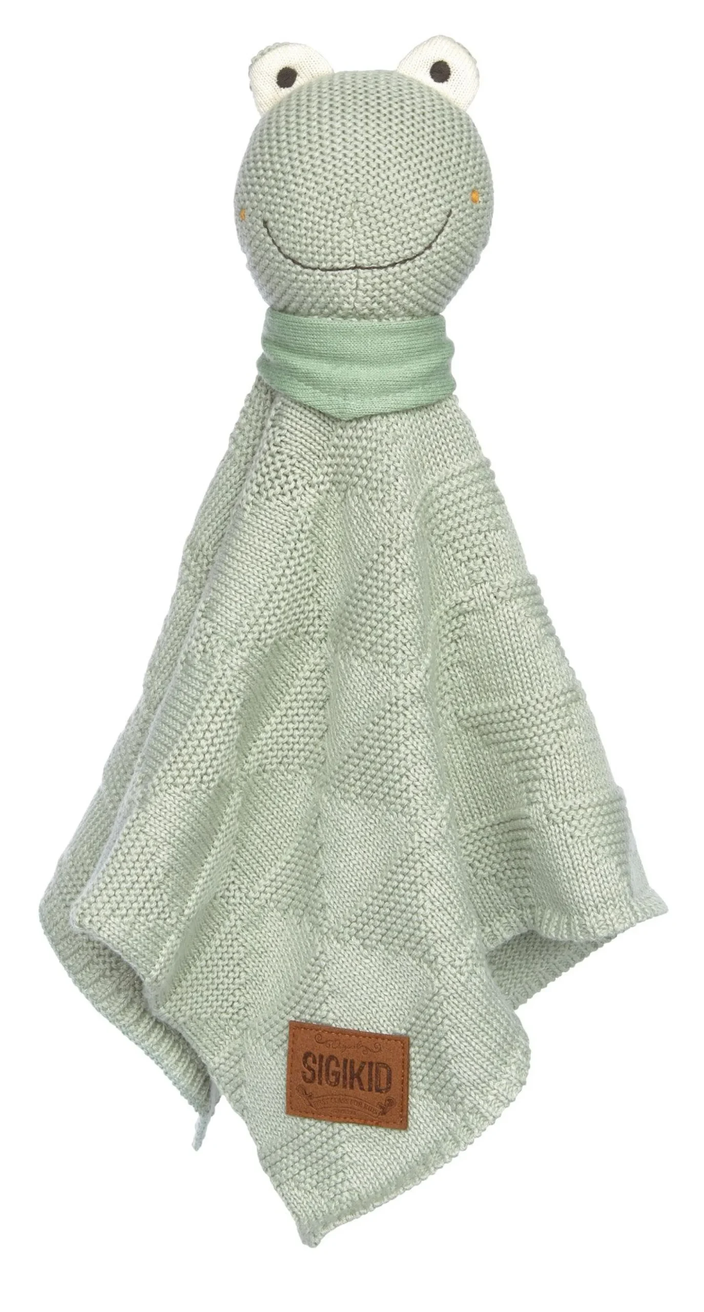 Sigikid Schnuffeltucher|Baby Strick-Schnuffeltuch Frosch, Mint