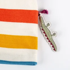 Sigikid Kollektion Happy Crocodile|Baby T-Shirt Bunt Gestreift, Krokodil