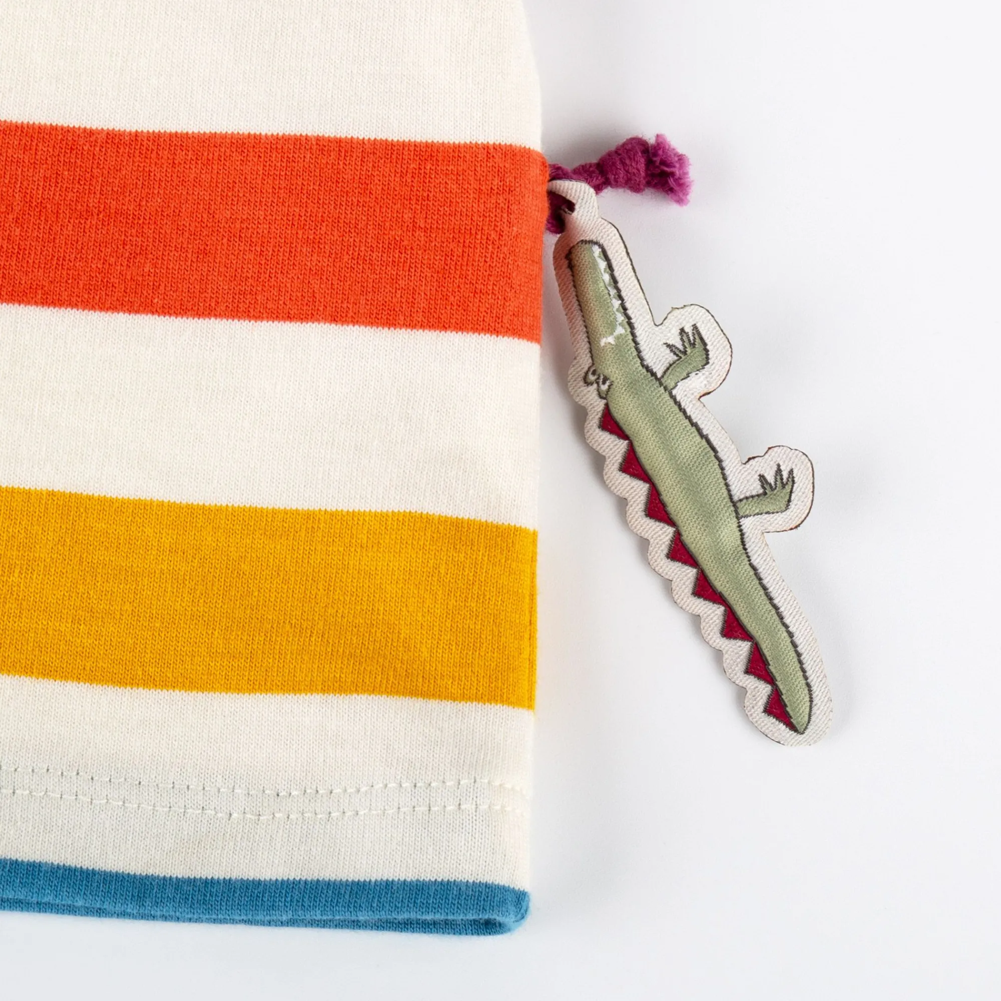 Sigikid Kollektion Happy Crocodile|Baby T-Shirt Bunt Gestreift, Krokodil