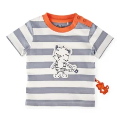 Sigikid Kollektion Wild Adventure|Baby T-Shirt Mit Tiger Motiv, Weis-Grau