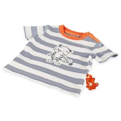 Sigikid Kollektion Wild Adventure|Baby T-Shirt Mit Tiger Motiv, Weis-Grau