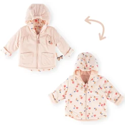 Sigikid Kollektion Funny Horse|Baby Wendejacke Wattiert, Rosa Oder Beeren Print