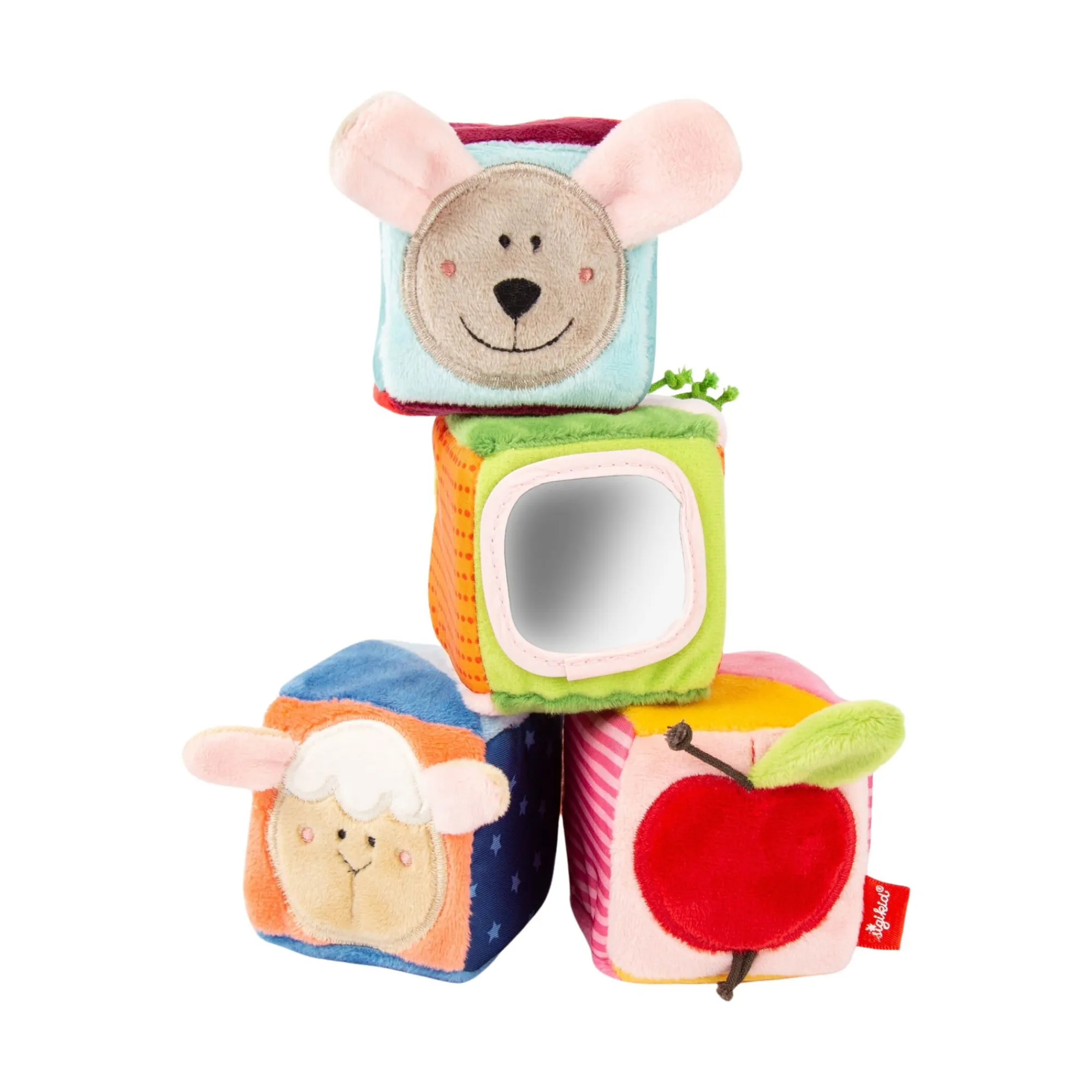 Sigikid Lernspielzeug|Baby Wurfel Set, Playq