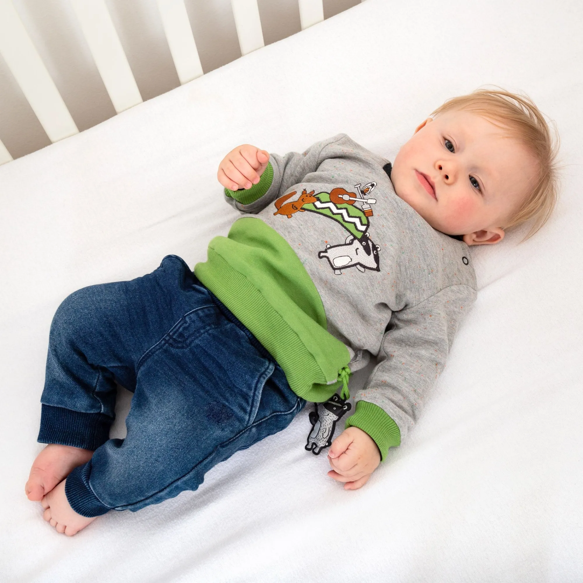 Sigikid Lange Hosen|Babyjeans Mit Beinbundchen In Dunkelblau