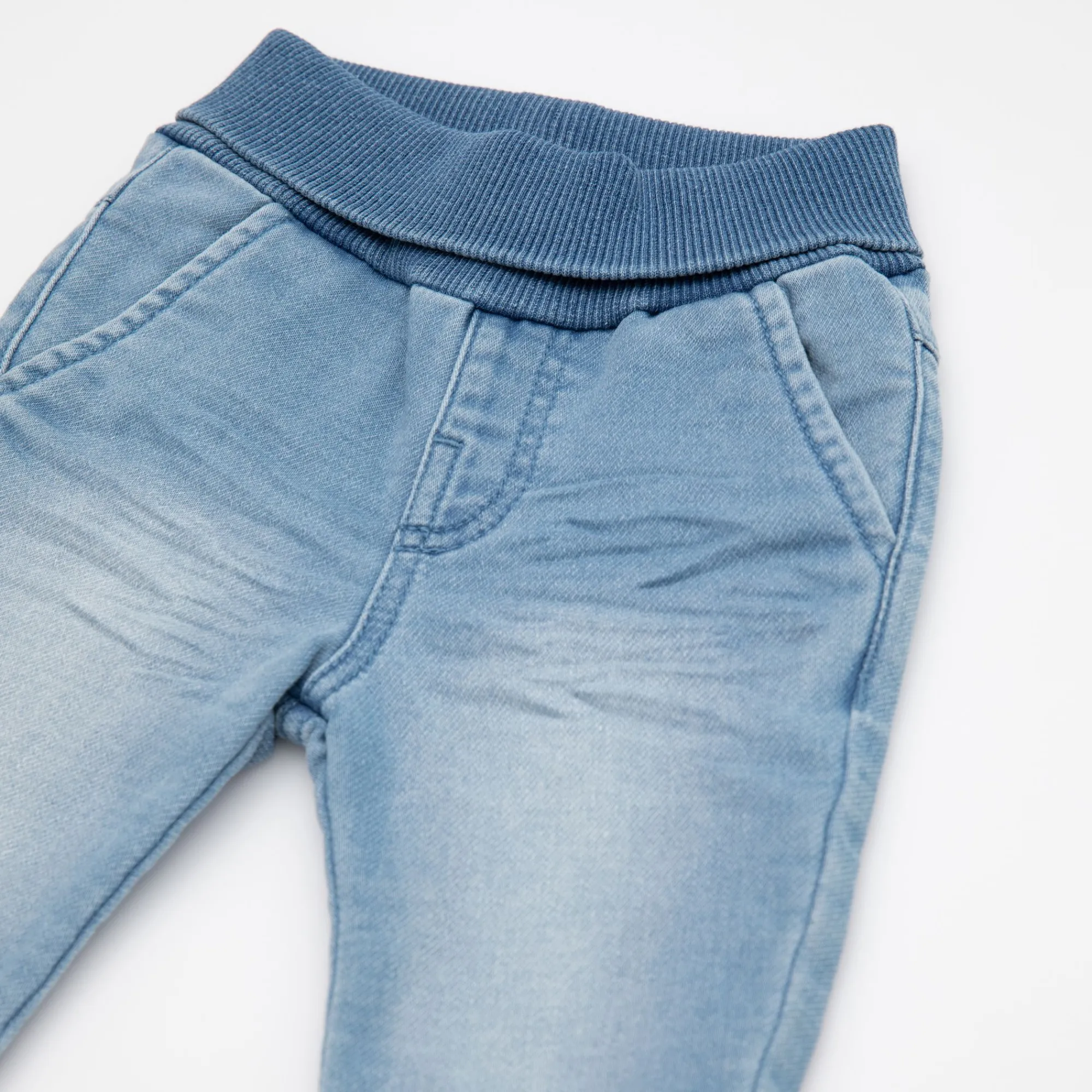 Sigikid Lange Hosen|Babyjeans Mit Beinbundchen In Hellblau