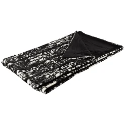 Sigikid Finde Dein Beast|Beasts Kuscheldecke Plusch, Schwarz/Weis