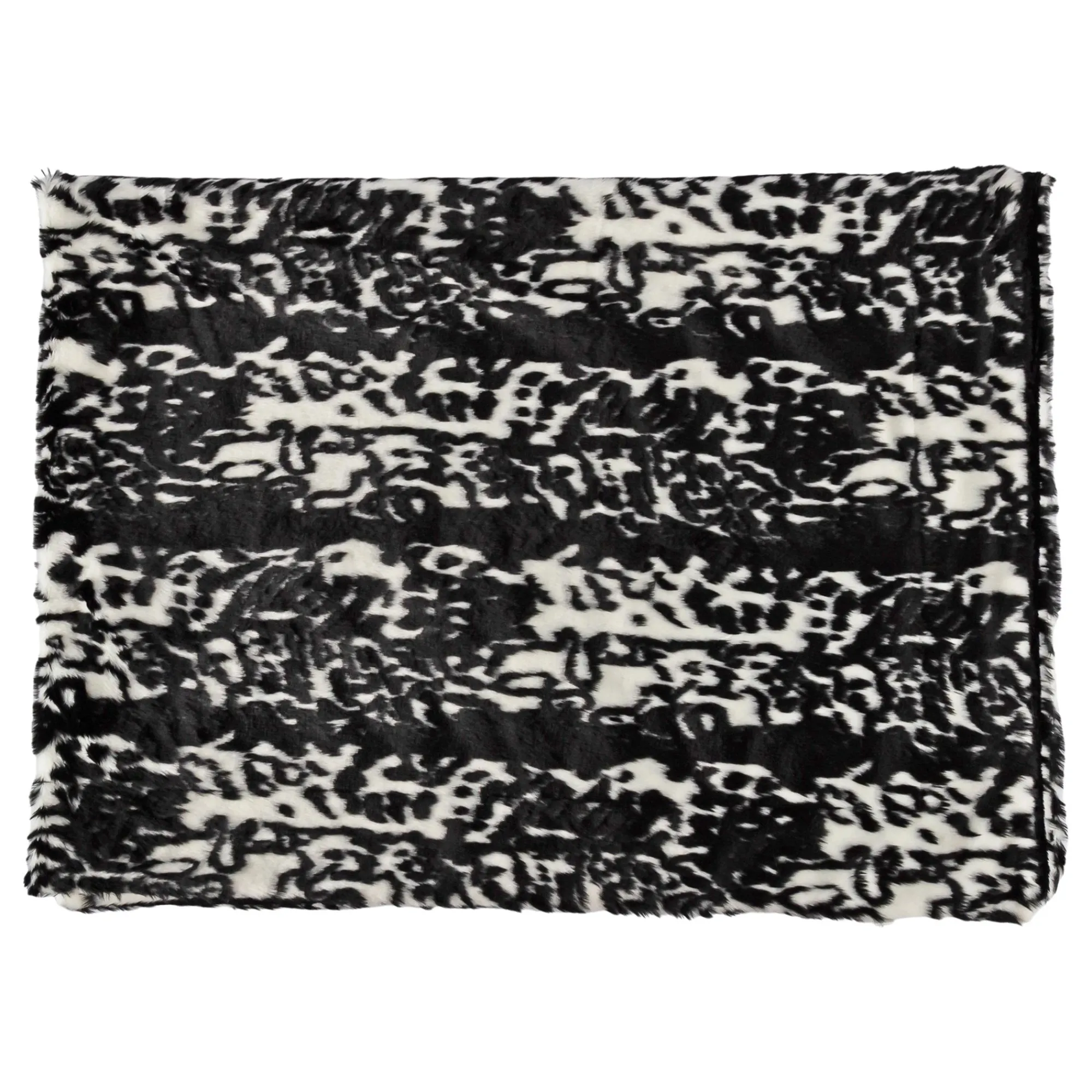 Sigikid Finde Dein Beast|Beasts Kuscheldecke Plusch, Schwarz/Weis