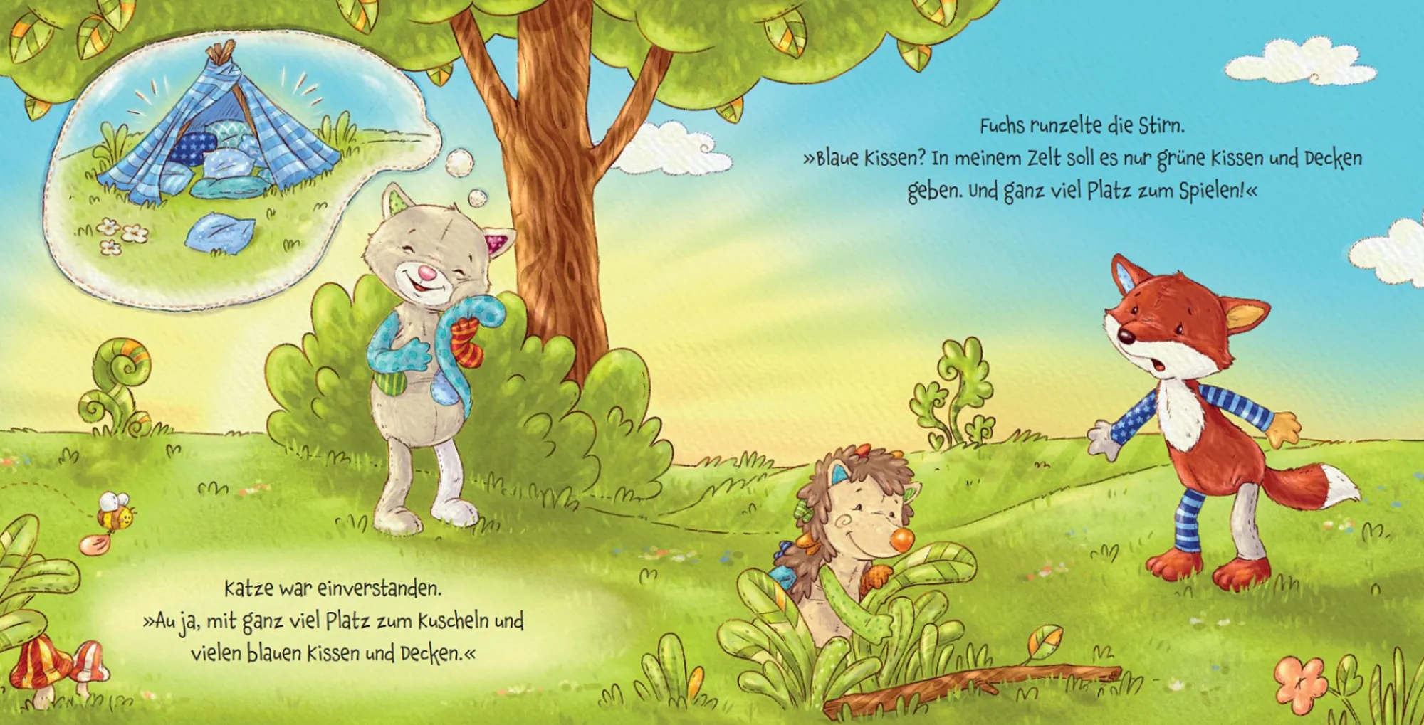Sigikid Die Patchwork Sweetys|Bilderbuch Das Freundschaftszelt