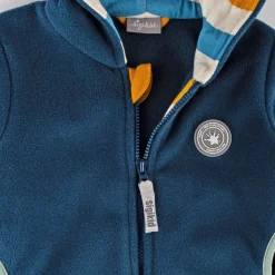 Sigikid Kollektion Happy Crocodile|Blaue Baby Fleecejacke Mit Kapuze