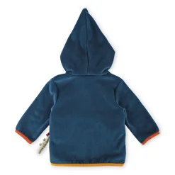 Sigikid Kollektion Happy Crocodile|Blaue Baby Fleecejacke Mit Kapuze