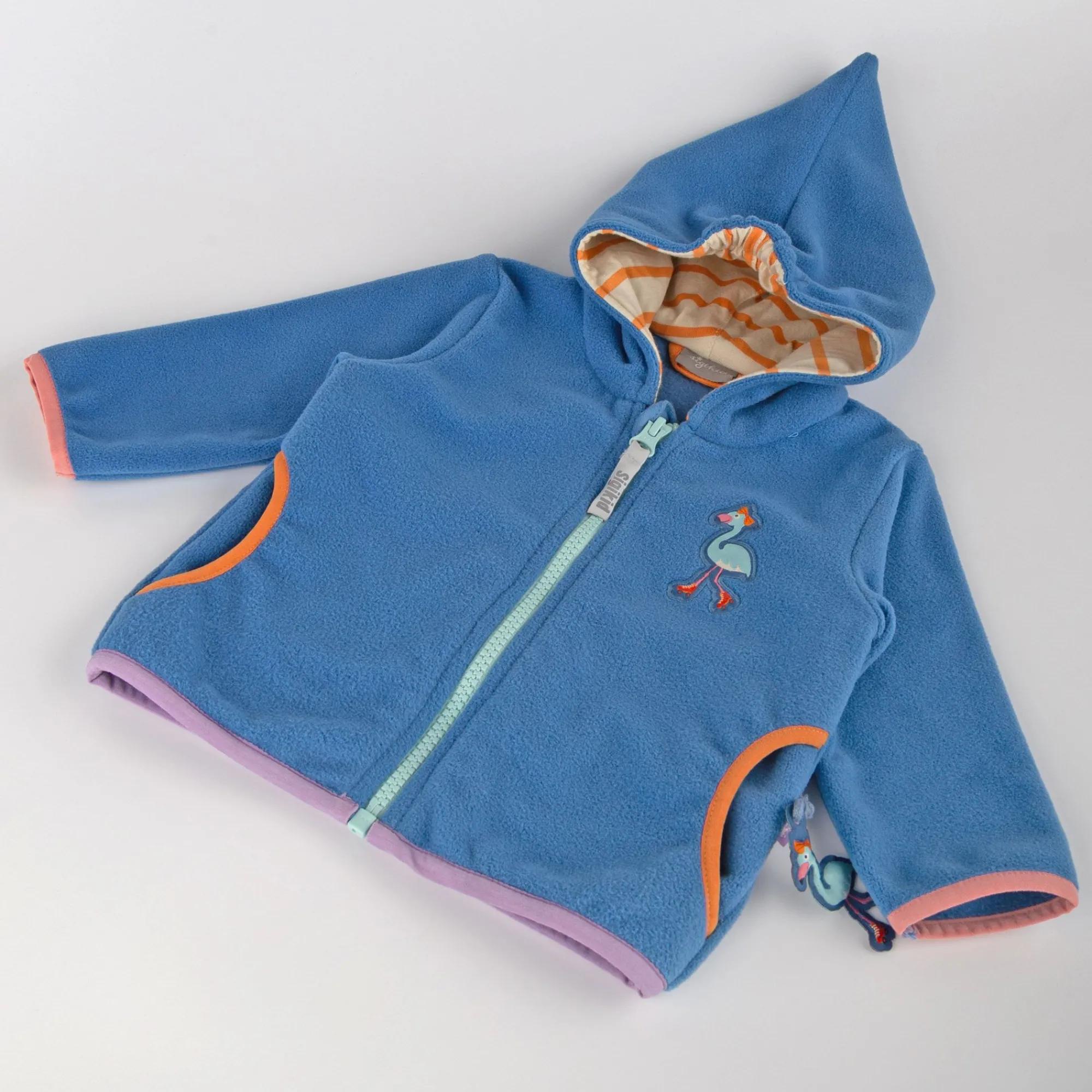 Sigikid Kollektion Wild Flamingo|Blaue Baby Fleecejacke Wild Flamingo
