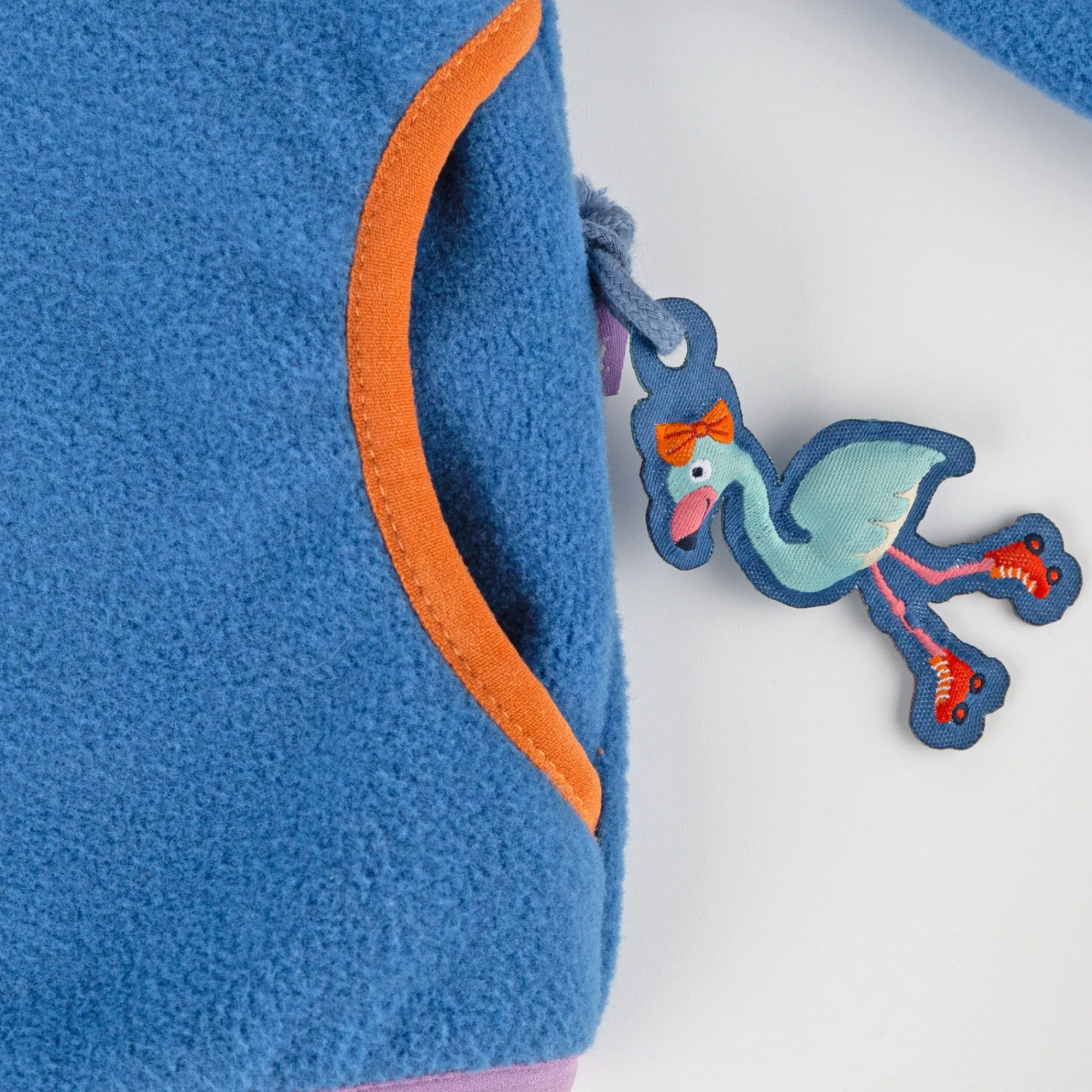 Sigikid Kollektion Wild Flamingo|Blaue Baby Fleecejacke Wild Flamingo