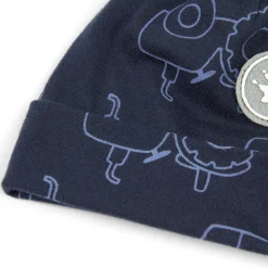 Sigikid Kollektion Gelber Traktor|Blaue Baby Mutze Mit Traktoren Bedruckt