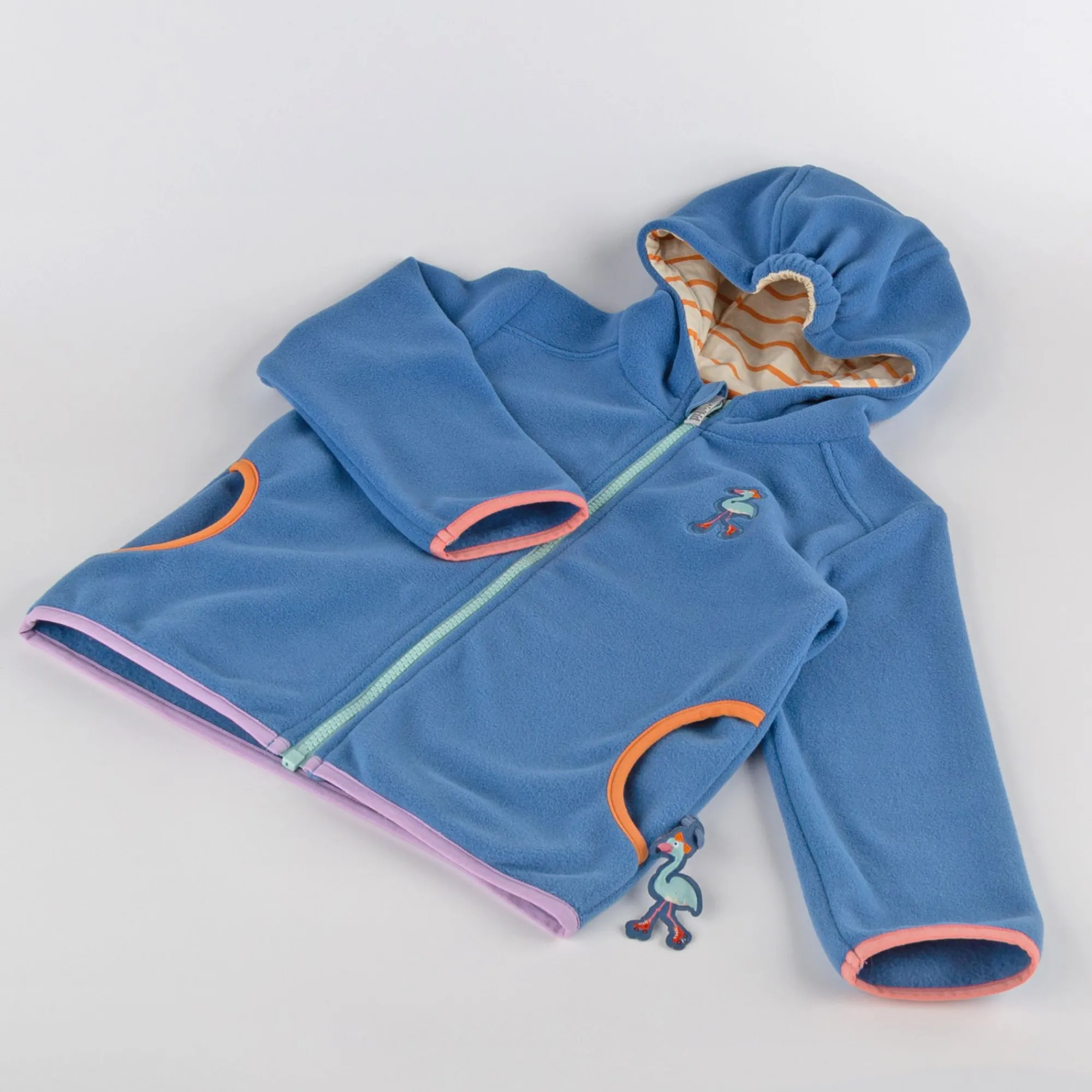 Sigikid Kollektion Wild Flamingo|Blaue Kinder Fleecejacke Wild Flamingo