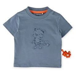 Sigikid Kollektion Wild Adventure|Blaues Baby T-Shirt Mit Tiger Motiv, Blau