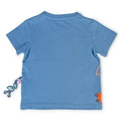 Sigikid Kollektion Wild Flamingo|Blaues Baby T-Shirt Mit Wild Flamingo Motiv
