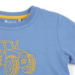 Sigikid Kollektion Gelber Traktor|Blaues Kinder T-Shirt Mit Stickmotiv Traktor