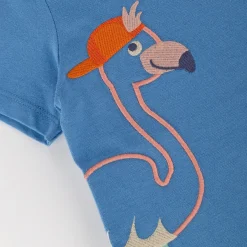 Sigikid Kollektion Wild Flamingo|Blaues Kinder T-Shirt Mit Flamingo Motiv