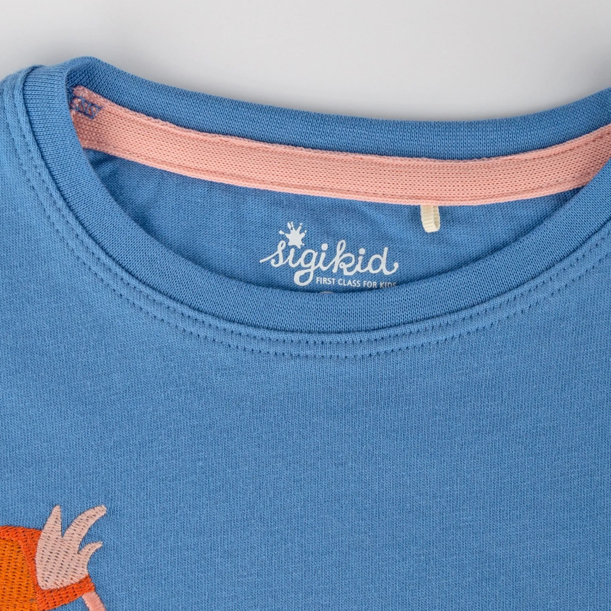 Sigikid Kollektion Wild Flamingo|Blaues Kinder T-Shirt Mit Flamingo Motiv