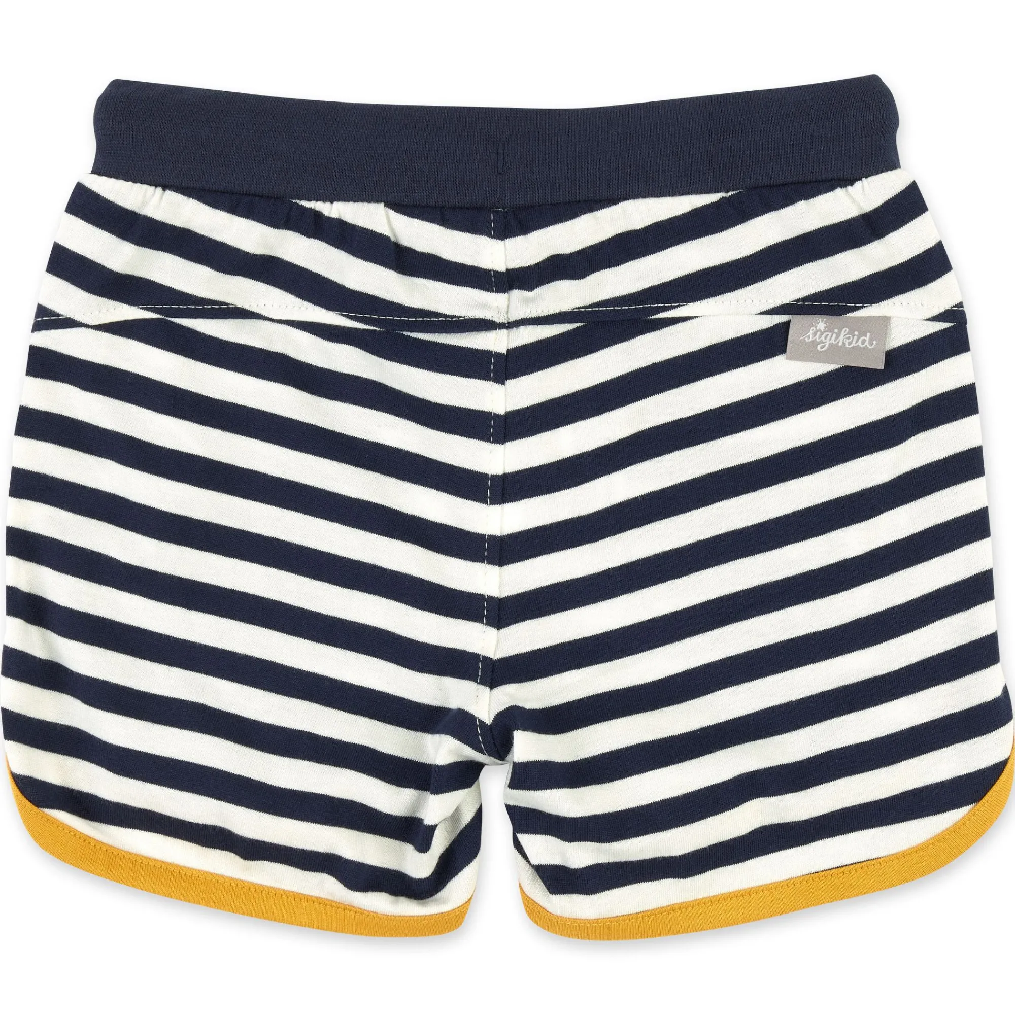 Sigikid Kollektion Tupfen Pony|Blau-Weis Geringelte Kinder Shorts