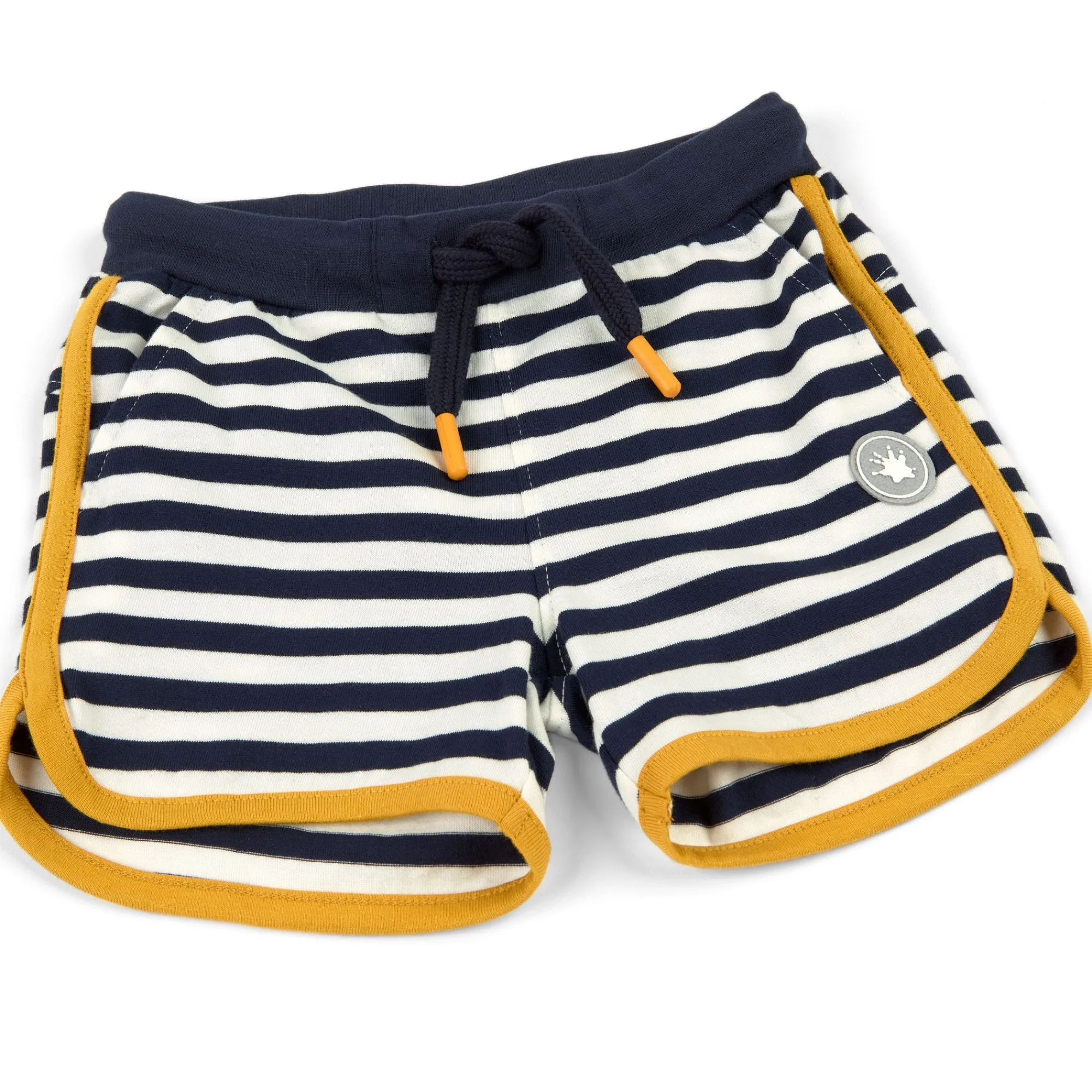 Sigikid Kollektion Tupfen Pony|Blau-Weis Geringelte Kinder Shorts