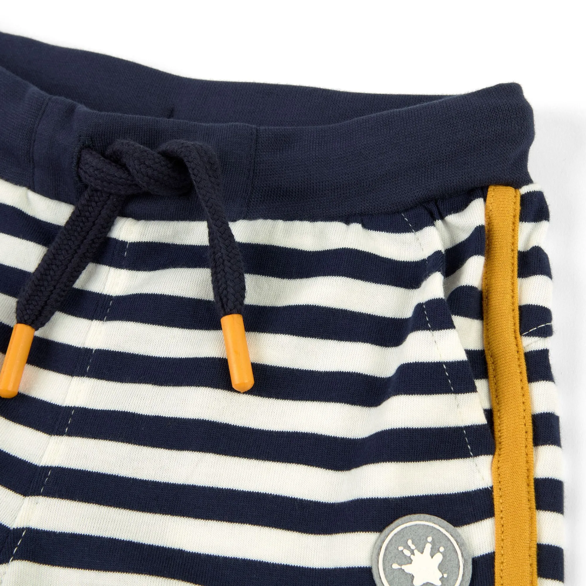 Sigikid Kollektion Tupfen Pony|Blau-Weis Geringelte Kinder Shorts