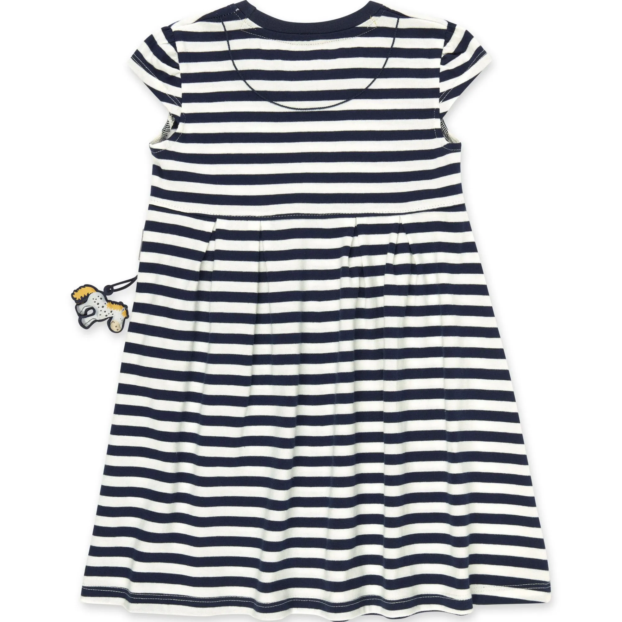 Sigikid Kollektion Tupfen Pony|Blau-Weis Geringeltes Kinderkleid Tupfen Pony