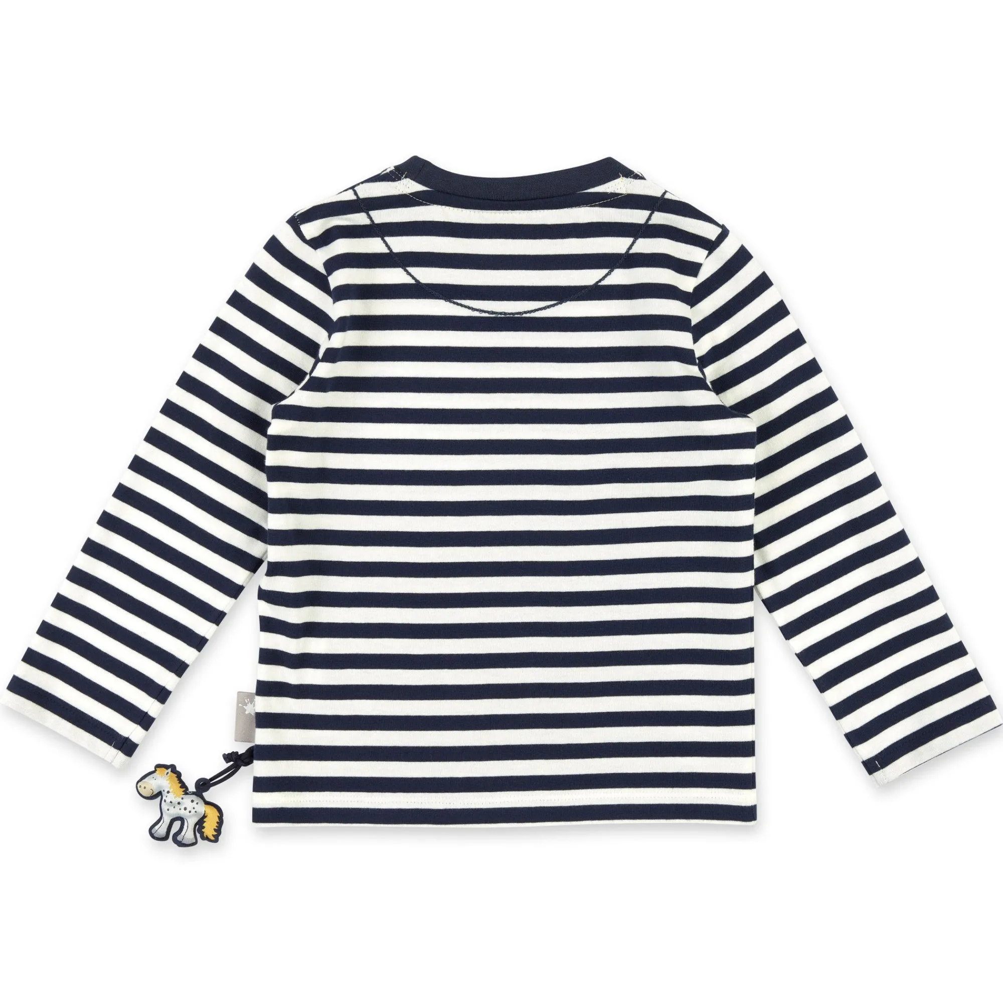 Sigikid Kollektion Tupfen Pony|Blau-Weis Geringeltes Kinder Langarmshirt Tupfen Pony