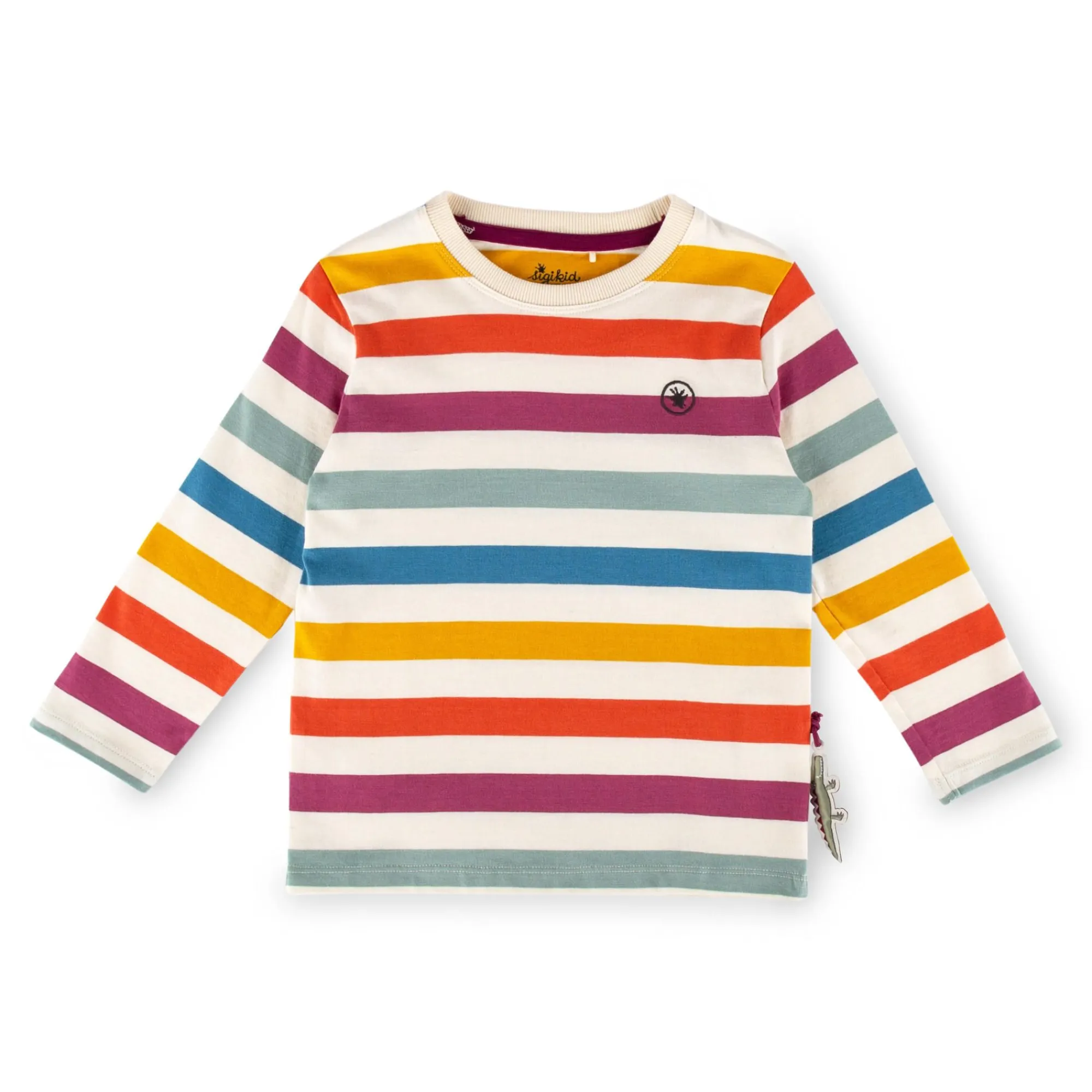 Sigikid Kollektion Happy Crocodile|Bunt Gestreiftes Kinder Langarmshirt